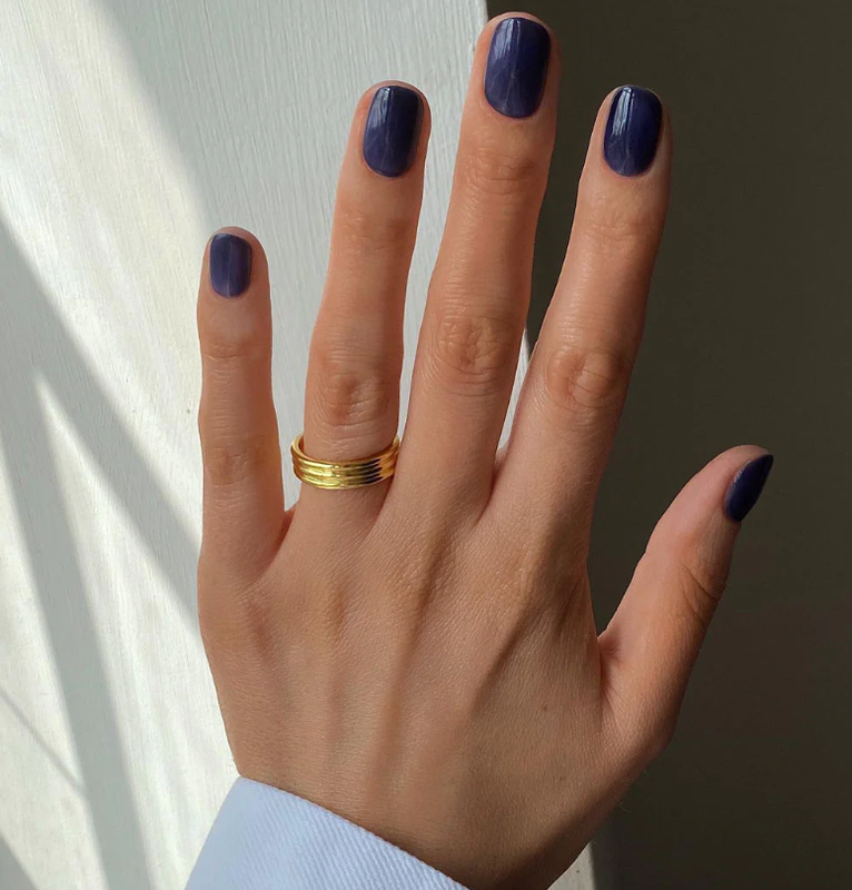No.2012 midnight blue nail polish, , medium-null
