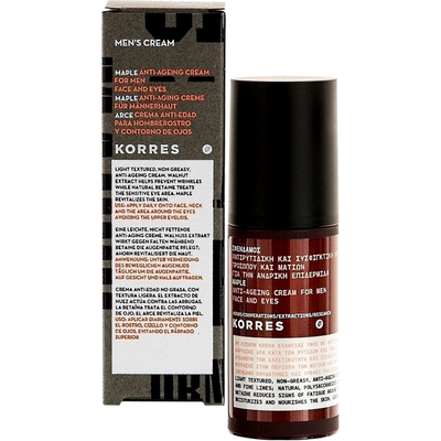 Korres anti-ageing face & eyes cream for men with mampl 50ml