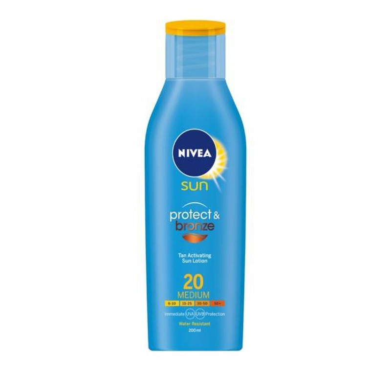 Nivea sun protect & bronze lotion SPF20 200ml image number null
