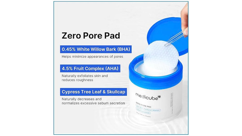 Medicube - zero pore pad 2.0 exfoliating face pads 70 pcs, , medium-null