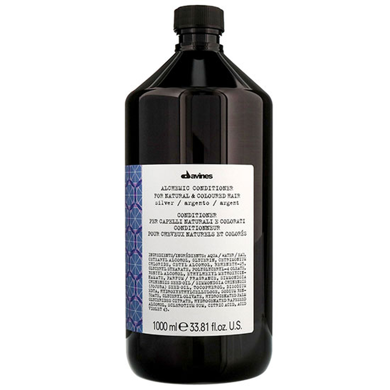 Davines davines alchemic silver conditioner for cool, blonde hair 1000ml, , medium-null