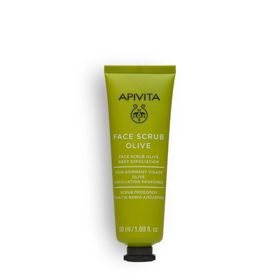 Apivita face scrub olive for deep exfoliation 50ml, , medium