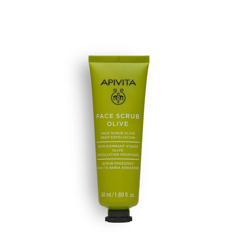 Apivita face scrub olive for deep exfoliation 50ml, , medium-null