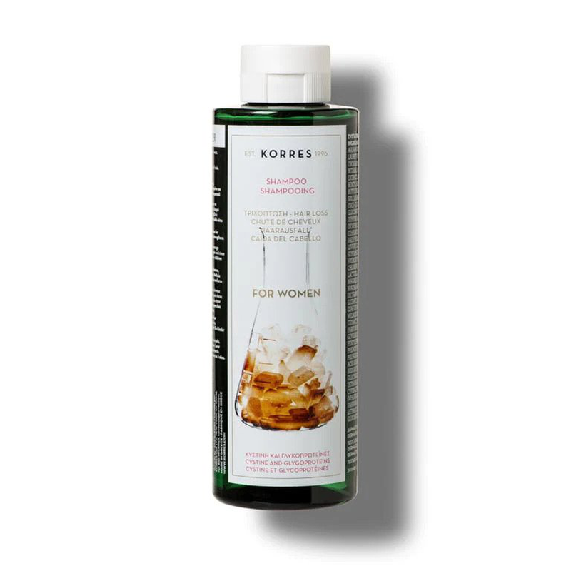 Korres cystine & glycoproteins anti-hair loss shampoo for women 250ml image number null