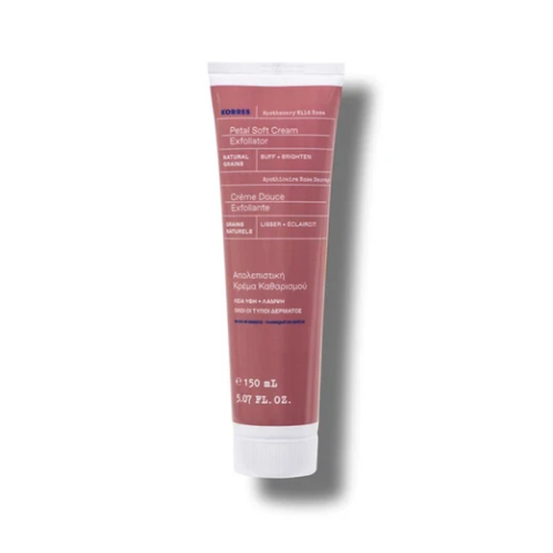 Korres apothecary wild rose petal soft cream exfoliator, , medium-null