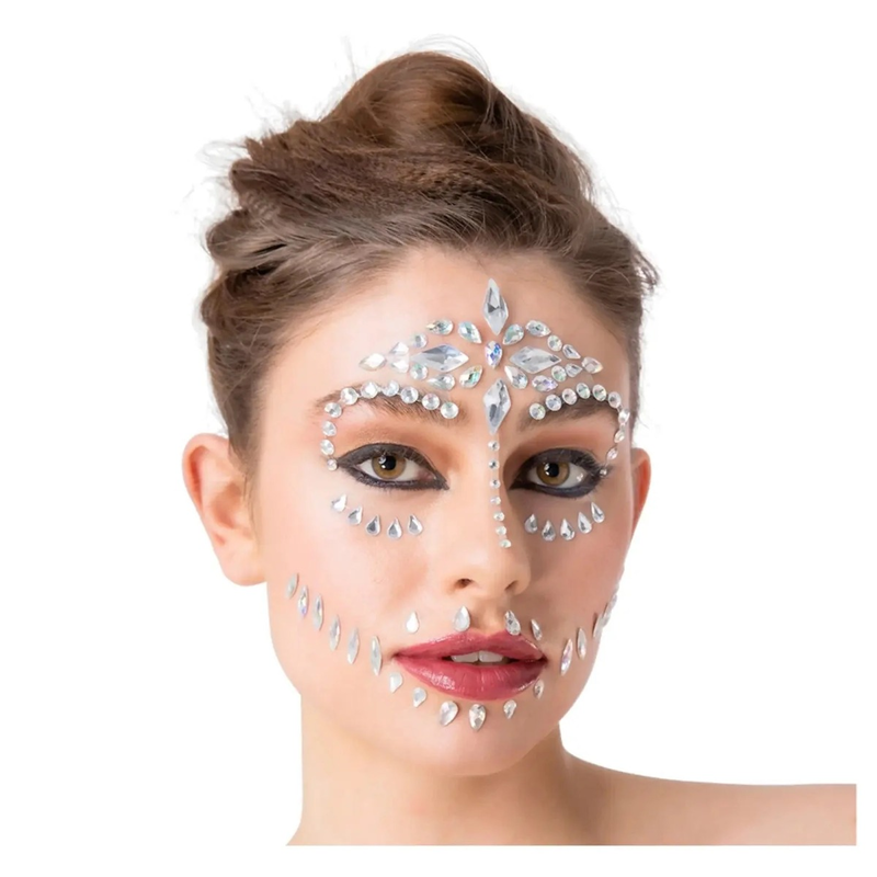 Product image: Sugar skull face jewels stick on gems diamante crystals, , medium-null