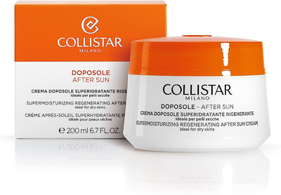 Collistar supermoisturizing regenerating after sun cream 200ml, , medium