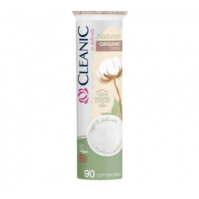 Cleanic round cotton pads 100% organic 90pieces
