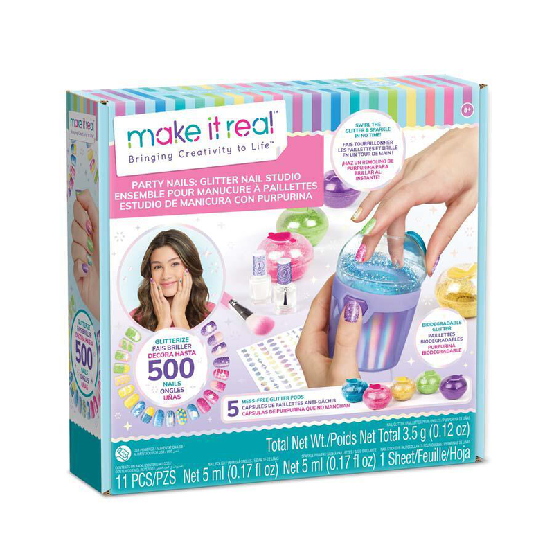 Make it real party nails glitter design set, , medium image number null