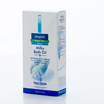 Frezyderm atoprel milky bath oil - 250ml, , medium