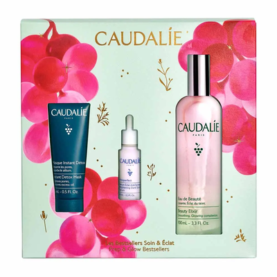 Caudalie prep&glow bestsellers set xmas25 3s, , medium