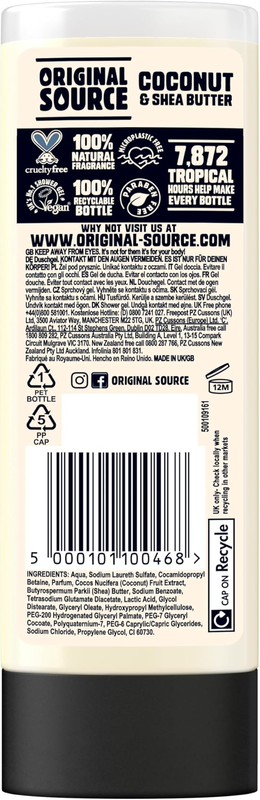 Original source coconut shower gel 250ml, , medium image number null