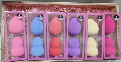 Powder puff makeup sponge set (2pcs)