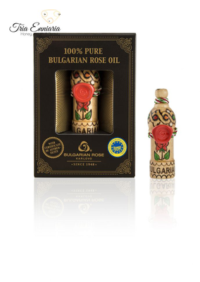 Natural rose oil, 0,5 ml, bulgarian rose, , medium