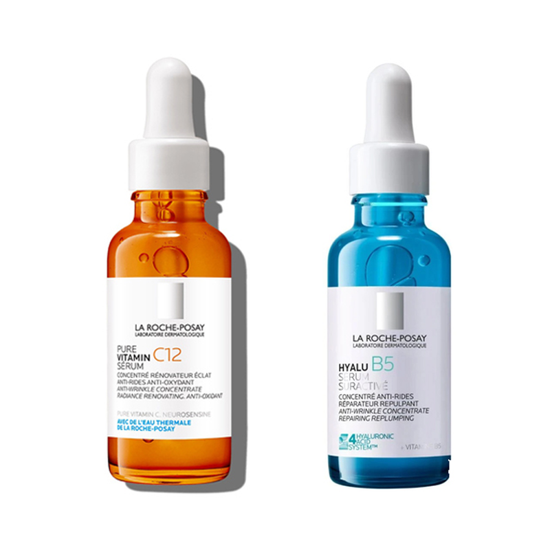 La roche-posay set &mu;&epsilon; pure vitamin c12 serum &alpha;&nu;&tau;&iota;&rho;&upsilon;&tau;&iota;&delta;&iota;&kappa;ό&sigmaf; &kappa;&alpha;&iota; &alpha;&nu;&tau;&iota;&omicron;&xi;&epsilon;&iota;&delta;&omega;&tau;&iota;&kappa;ό&sigmaf; &omicron;&rho;ό&sigmaf; 30 ml &kappa;&alpha;&iota; &delta;ώ&rho;&omicron; hyalu b5 suractivated serum 10 ml-null