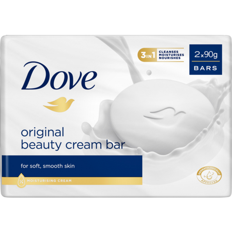 Product image: Dove soap original 2x90g, , medium-null