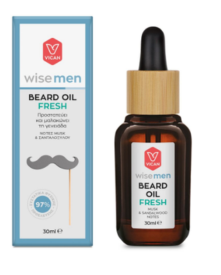 Wise men | beard oil fresh | &mu;&alpha;&lambda;&alpha;&kappa;&tau;&iota;&kappa;ό &lambda;&alpha;&delta;ά&kappa;&iota; &gamma;&iota;&alpha; &tau;&eta; &gamma;&epsilon;&nu;&epsilon;&iota;ά&delta;&alpha; | 30ml, , medium