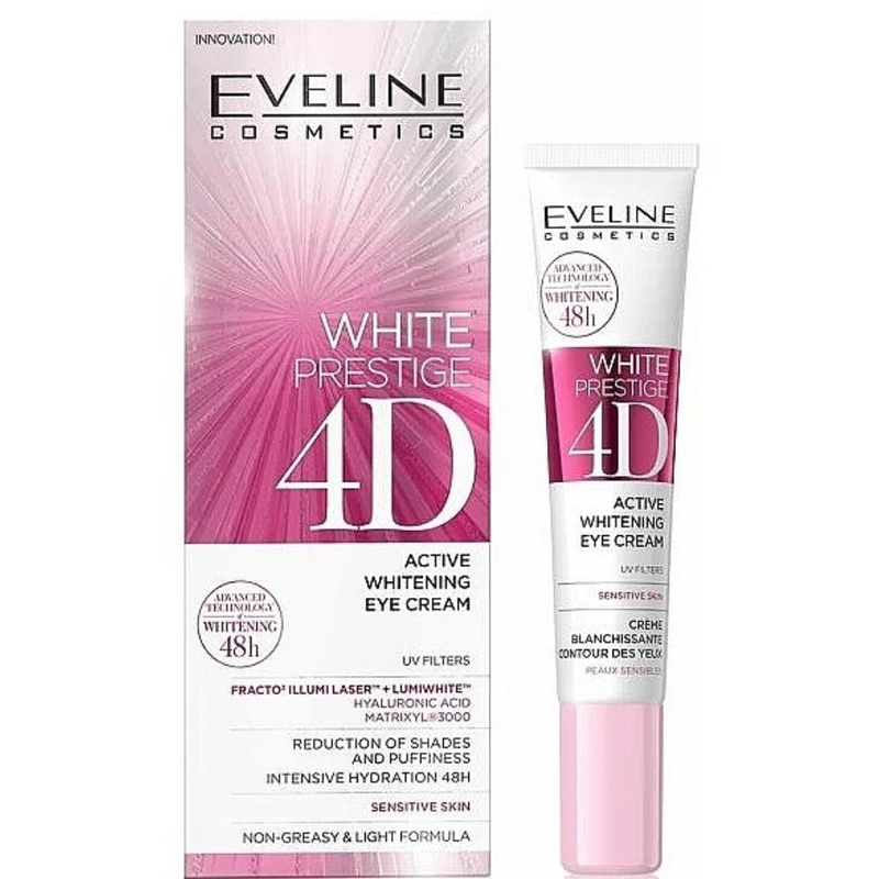 Eveline cosmetics- white prestige 4d active whitening eye cream, , medium image number null