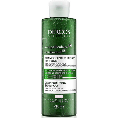 Vichy dercos anti-dandruff k shampoo for sensitive skin 250ml, , medium