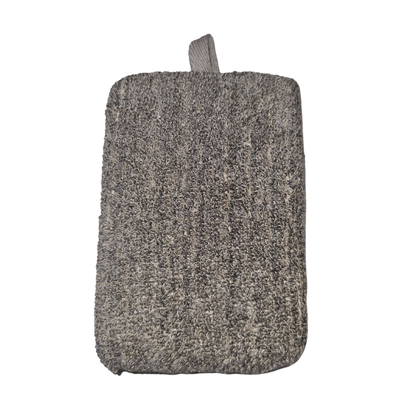 Bath sponge bamboo & linen - charcoal, , medium