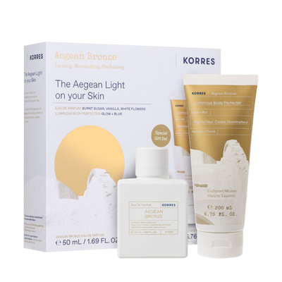 Korres set aegean bronze light on your skin edp 50ml & body perfecter 200ml, , medium