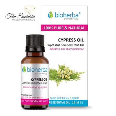 Cypress, pure essential oil, 10 ml, bioherba