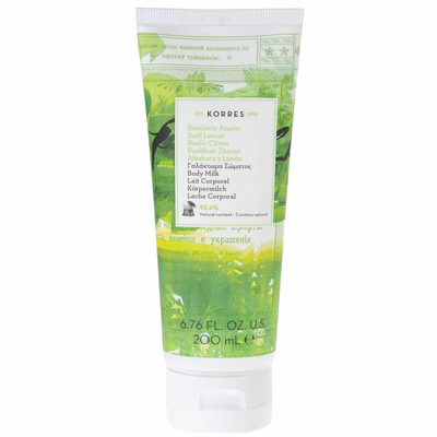 Korres basil lemon 200ml body milk