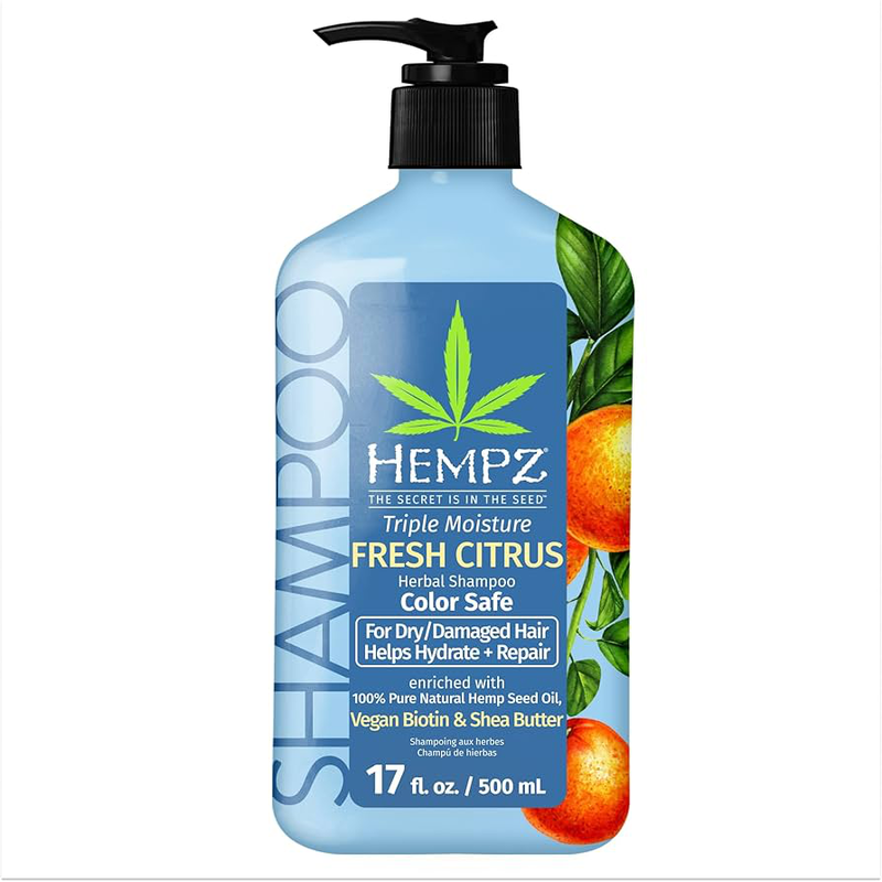 Hempz triple moisture herbal hair shampoo - moisturizing Gentle shampoo to nourish and hydrate hair 500ml, , medium-null