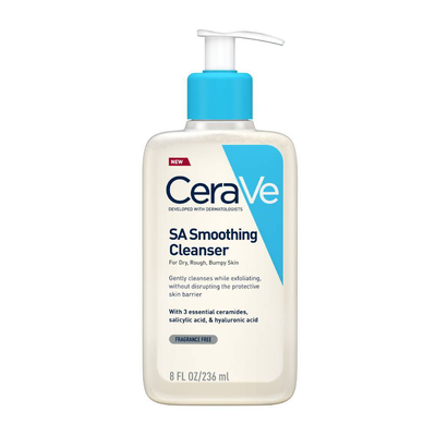 Cerave sa smoothing cleanser for dry, rough bumpy skin 236ml, , medium