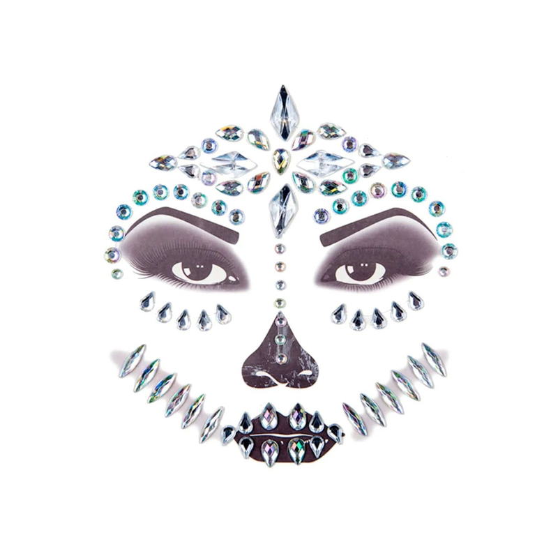 Product image: Sugar skull face jewels stick on gems diamante crystals, , medium-null