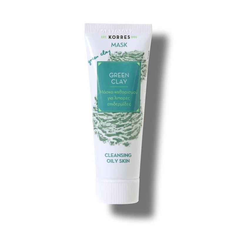 Korres green clay face mask for cleansing oily skin 18ml image number null