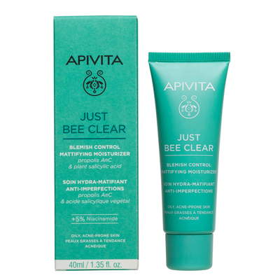 Apivita just bee clear blemish control mattifying moisturizer 40ml, , medium