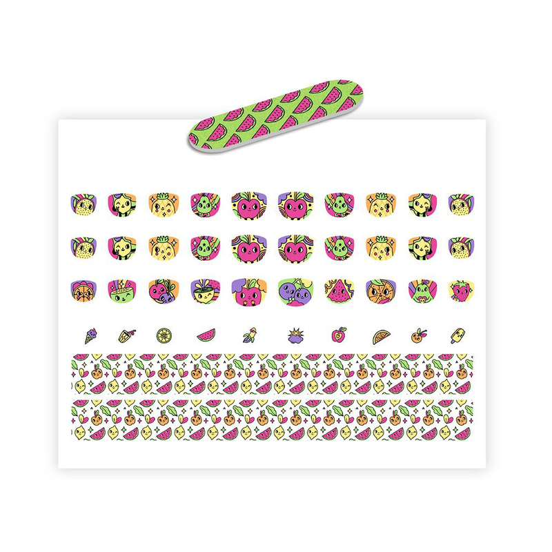 Faces neon nails stickers, , medium image number null