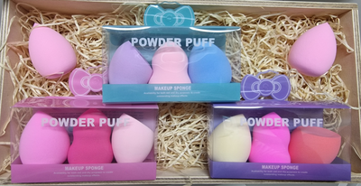 Powder puff makeup sponge set (3pcs)