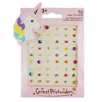 Unicorn nails stickers, , medium
