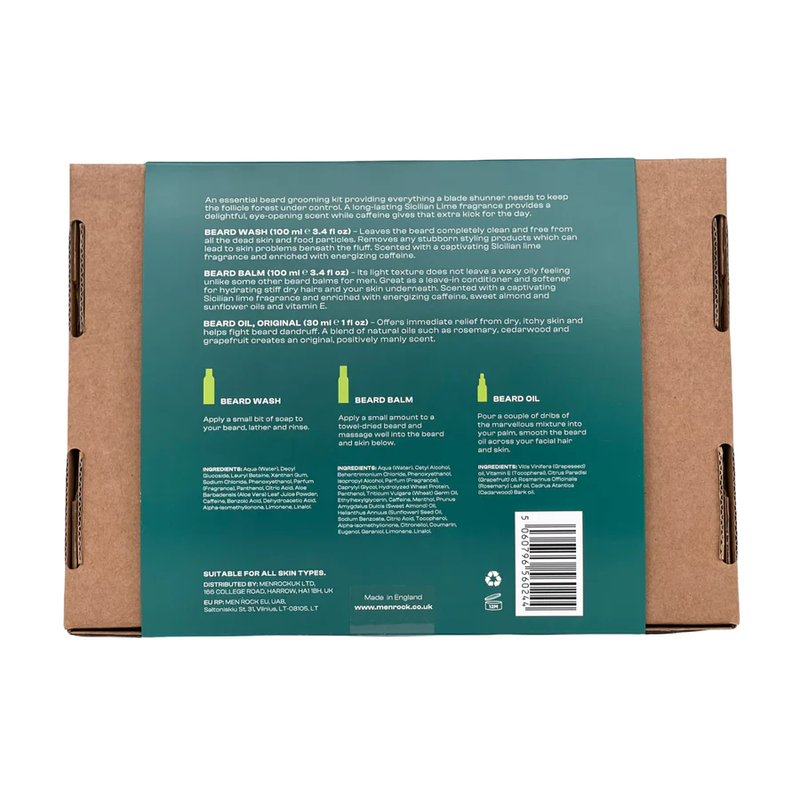 Beard care sicilian lime gift set, , medium-null