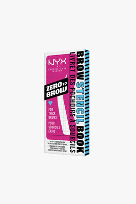 Zero to brow stencil for thick brows