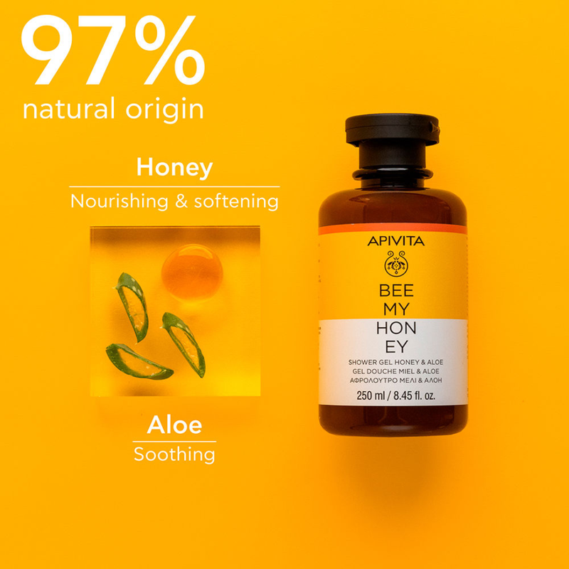 Apivita bee my honey shower gel with honey & aloe, 250ml-null