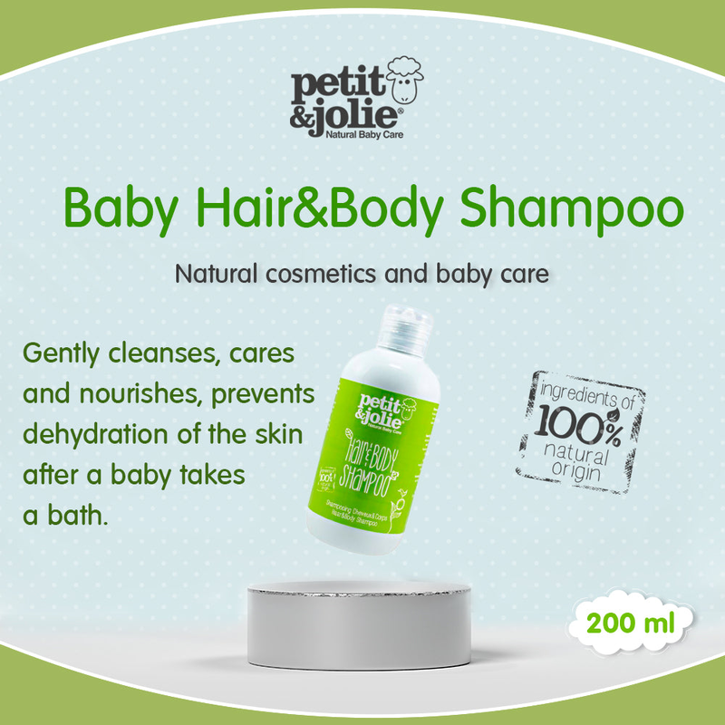 Petit&jolie baby hair & body shampoo, , medium-null