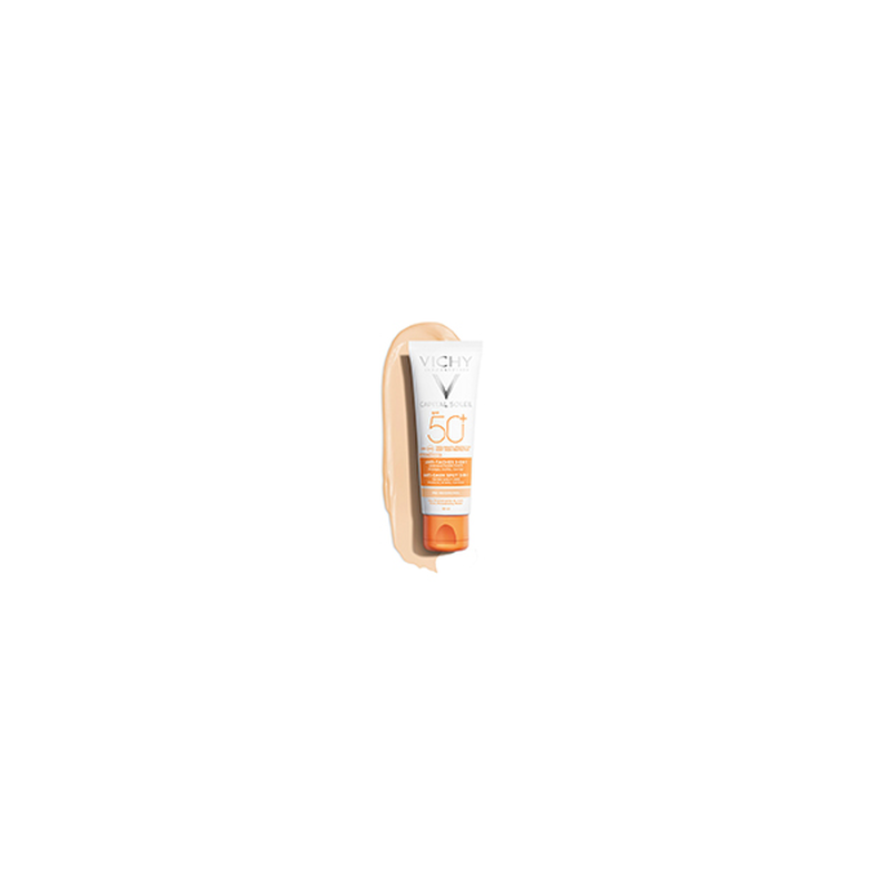 Vichy capital soleil anti-dark spot 3in1 tinted face cream SPF 50+ 50 ml-null