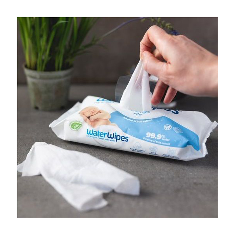 Product image: Waterwipes βιοδιασπώμενα μωρομάντηλα άοσμα 60 τμχ, , medium-null