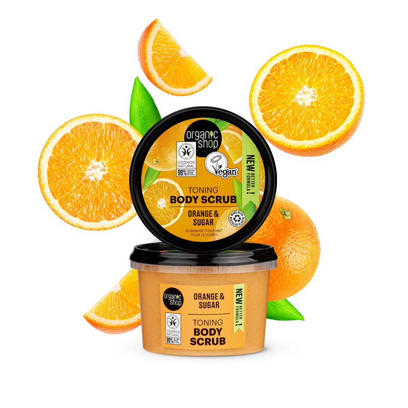 Body scrub orange & sugar toning, , medium-null