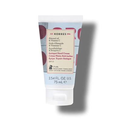 Korres anti-spot hand cream with organic almond oil & vitamin c 75ml