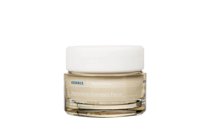 Korres white pine meno-reverse restorative overnight facial 40ml, , medium-null