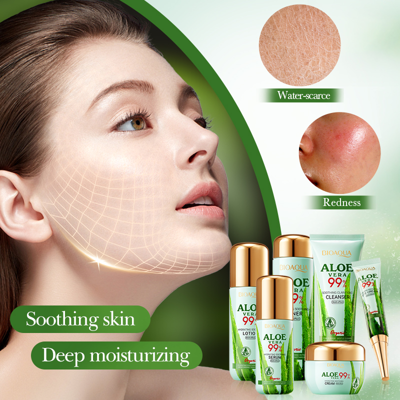 Product image: Bioaqua aloe vera 99% moisturizing skincare set, , medium-null
