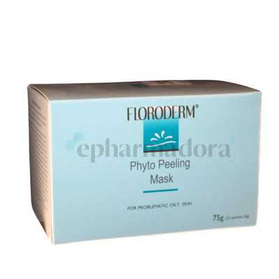 Floroderm phyto- peeling mask, helps reduce oiliness and pimples 75g, , medium