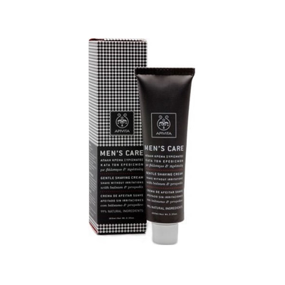 Apivita men's care Gentle shaving cream with hypericum and propolis 100 ml, , medium