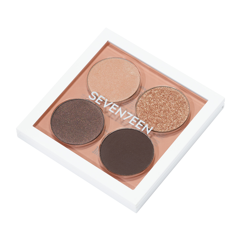 Product image: Seventeen vibrant eyes quad palette no 08 grey secret, , medium-null