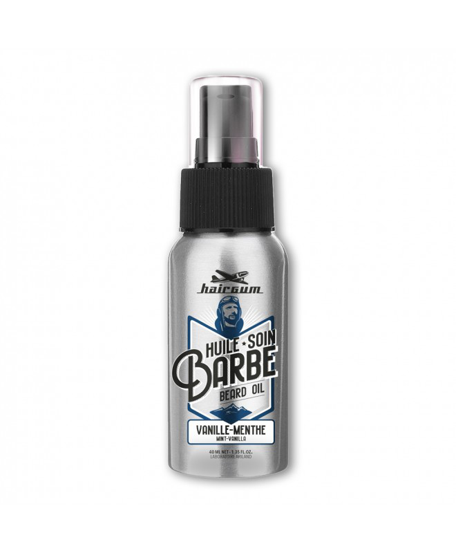 Hairgum vanilla mint beard oil 40ml barber, , medium-null