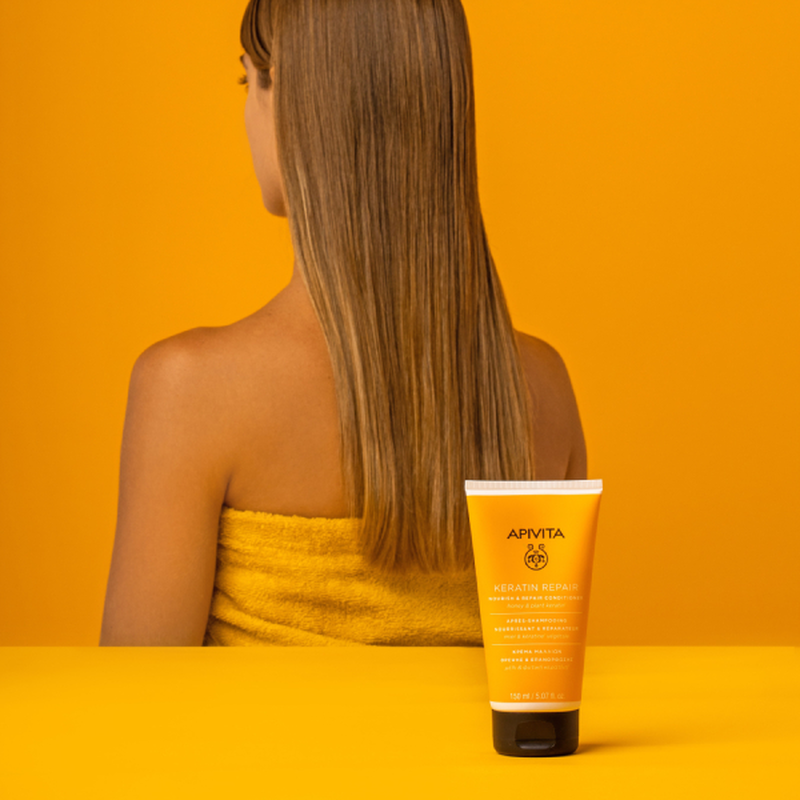 Apivita keratin repair &kappa;&rho;έ&mu;&alpha; &theta;&rho;έ&psi;&eta;&sigmaf; &kappa;&alpha;&iota; &epsilon;&pi;&alpha;&nu;ό&rho;&theta;&omega;&sigma;&eta;&sigmaf; &gamma;&iota;&alpha; &xi;&eta;&rho;ά &kappa;&alpha;&iota; &tau;&alpha;&lambda;&alpha;&iota;&pi;&omega;&rho;&eta;&mu;έ&nu;&alpha; &mu;&alpha;&lambda;&lambda;&iota;ά 150 ml-null